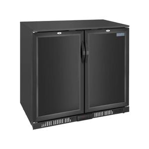 Polar G-series 850mm Double Door Back Bar Cooler Solid Door 198 Ltr - Commercial Bar Fridges (ge998-a)