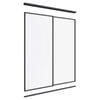 Lugna 2100 x 1201-1800mm Black Optiglass Panels Wardrobe Double Sliding Doors