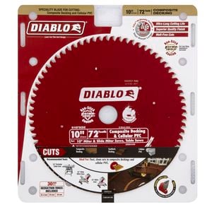 Diablo 254mm 72T Composite Decking Circular Saw Blade