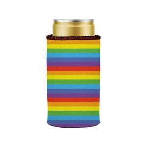 Stubbyz LGBTQ+ Pride Flag Stubby Cooler Slim