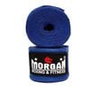 Morgan Cotton Boxing Hand Wraps 180inch - 4m Long (pair)[blue]