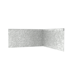 TerraForm Edging 150mmH x 610mmW  1.6mm Gauge Galvanised Steel Inside Corner