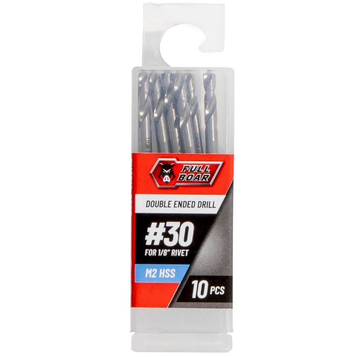 Full Boar No.30 M2 HSS Double Ended Panel Drill Bit FM2P10-30DE - 10 Pack