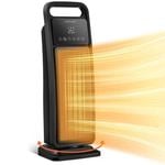 Advwin Heater 2000W Self-Regulating Ceramic Electric Portable Heater with Remote for Office, Bedroom, Adjustable Temperature