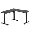 Levede L Shaped Corner Electric Standing Desk Black