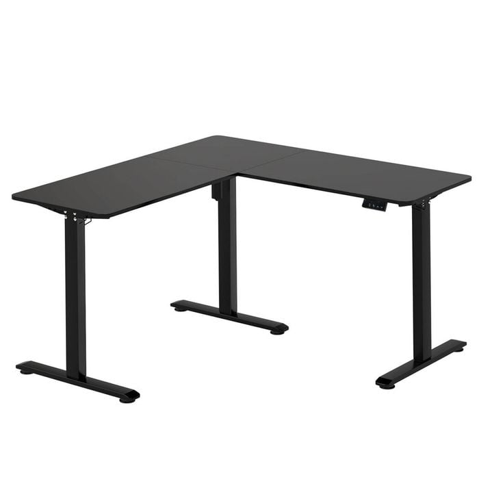 Levede L Shaped Corner Electric Standing Desk Black