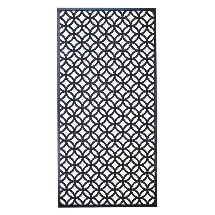 Matrix 1800 x 900 x 9mm Charcoal Halo Décor Screen with Frame - Halo