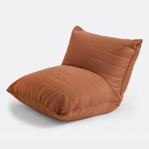 Cadence & Co. Linoire Quilted Beanbag Lounger Cover Rust