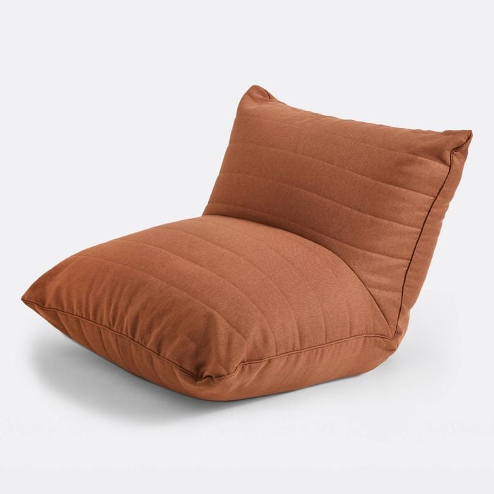 Cadence & Co. Linoire Quilted Beanbag Lounger Cover Rust