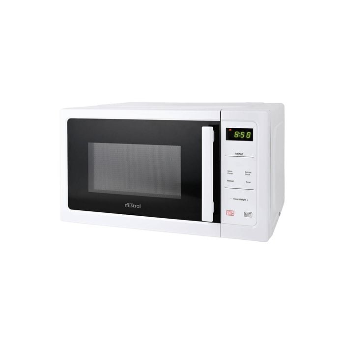 Mistral 25L White Digital Microwave