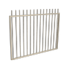 ProtectorAl 1201 - 1500 x 1200mm Paperbark Aluminium Garden Gate Picket Top