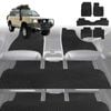 6D Diamond Car Floor Mats for Toyota LandCruiser 80 1990-1998-Ultimate Set-Black-Outback GT