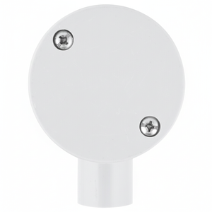 DETA 20mm Grey PVC Conduit 1 Way Left Hand Junction Box - Single Pack