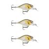 3x Rapala 3.5cm X Light Crank Mid Run Crankbait Fishing Lures - Ayu