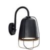 CLA Lighting Hink Exterior Cage Surface Mounted Wall Light IP44 Matt Black