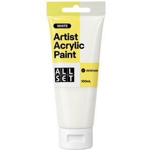 All Set White 100ml Artist Acrylic Paint