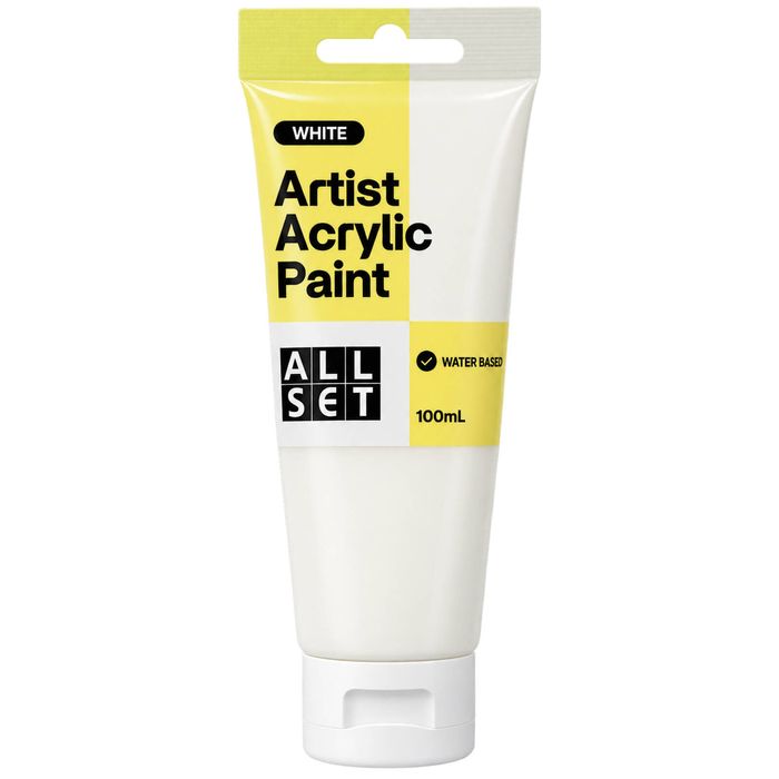 All Set White 100ml Artist Acrylic Paint