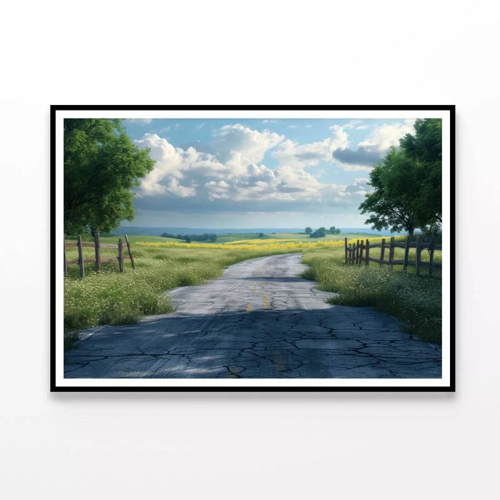 Countryside Road Stage  Print 100% Australian Made 90x60cm  (Poster)