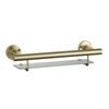 evekare Brushed Brass Bath Shelf With Grab Rail