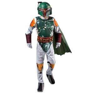 Star Wars Kids Boba Fett Premium Dress Up Halloween Party Costume Size 5-6y
