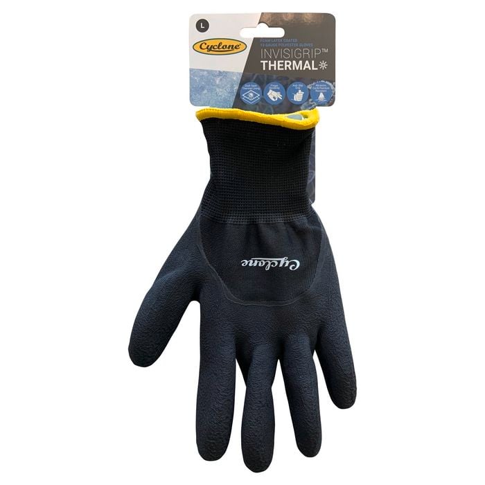 Cyclone Large Invisigrip Thermal Gloves