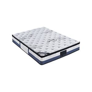 King Single Mattress Latex Pillow Top Pocket Spring Foam Medium Firm Bed