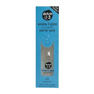Ditch 3 Window and Glass Cleaner Starter Pack and Tablet Refill