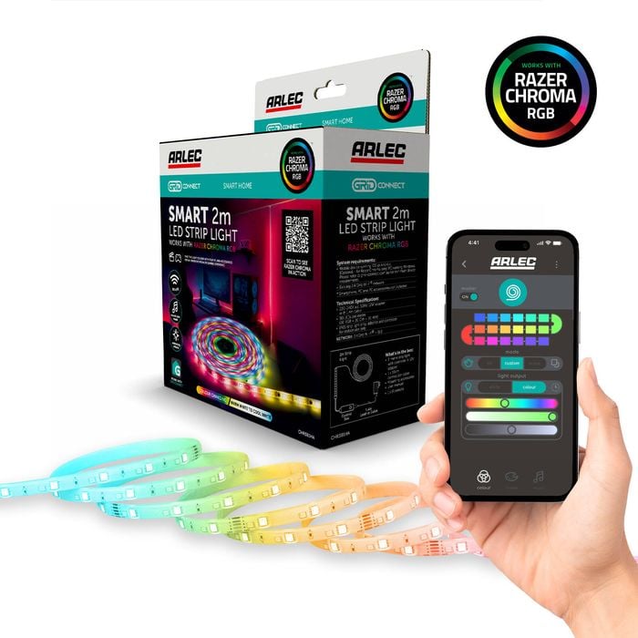 Arlec Grid Connect Smart 2m Strip Light With Razer Chroma RGB