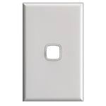 HPM Excel 1 Gang Coverplate - White