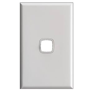 HPM Excel 1 Gang Coverplate - White