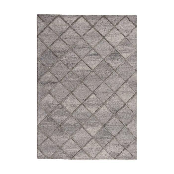 Colorscope shimmer diamonds contemporary indoor rug charcoal 250x350cm