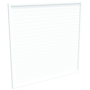 ProtectorAl 1001-2000W X 1001-2000H Pearl White Aluminium Welded Slat Panel Horizontal 18mm Gap