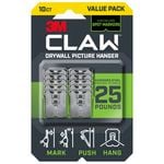 3M CLAW Drywall Picture Hangers - 10 Pack