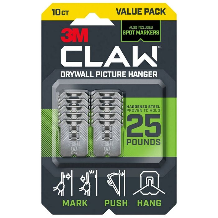3M CLAW Drywall Picture Hangers - 10 Pack