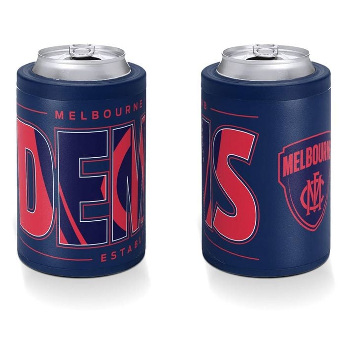 Melbourne Demons AFL Insulated Stainless Steel Can Cooler With Twist Top Lid