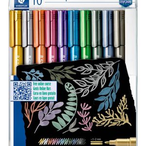 Staedtler Assorted Colours 8323 Metallic Markers - Pack of 10 