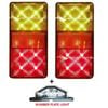 Roxom LED Boat Trailer Lights 80 x 150 with Number Plate Light