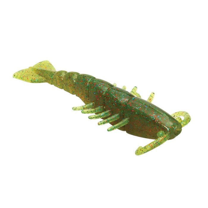 6 Pack of Zman 2.5 Inch PrawnZ Soft Plastic Fishing Lures - Blood Oil