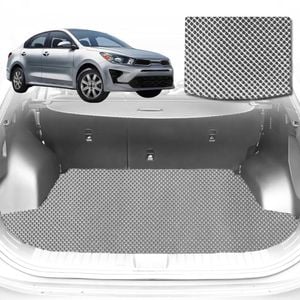 6D Diamond Car Boot Mat for Kia Rio (YB SC)2016-Current-Cargo Mat-Grey-Outback GT