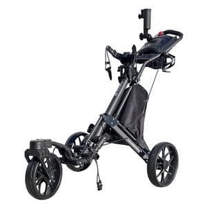 CaddyTek CaddyLite EZ-S Pro Swivel 3-Wheel Golf Buggy - Black
