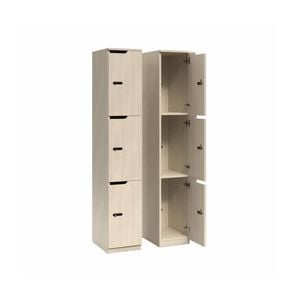 Olg Knox Locker Three Door Nordic Maple W305mm X D455mm X H1805mm