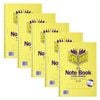 5pc Spirax 570 Pocket Notebook A5 School Stationery 7mm Ruled 200-pages Yellow