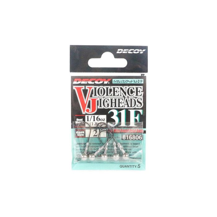 Decoy VJ31F Violence Round Ball Shape Fishing Jighead 1/16oz 2