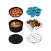 AUSPURE Air Fryer Accessories Set of 6Pcs Fits 3.5 to 5L Air Fryers Models