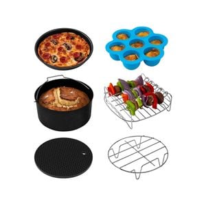 AUSPURE Air Fryer Accessories Set of 6Pcs Fits 3.5 to 5L Air Fryers Models