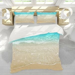 3D Beach Sea 164 Bed Pillowcases Quilt Queen Size