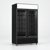 Thermaster Two Glass Door Colourbond Upright Drink Fridge - LG-730BP