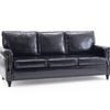 Cassandra 3-seater Sofa PU - Black