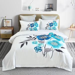 Fabric Fantastic Super King Size Braithe Floral Quilt/Doona/Duvet Cover Set