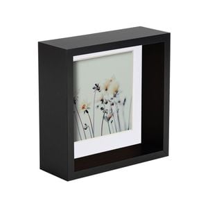 Nicola Spring 6 X 6 3d Shadow Deep Box Photo Frame - Craft Display Picture Frame With 4 X 4 Mount